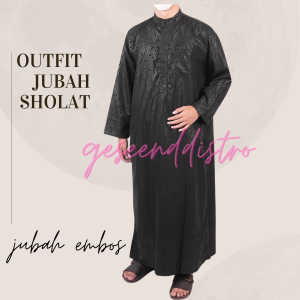 JUBAH DEWASA PPOLY EMBOS GAMIS PRIA JUBAH EMBOS HABIB TERBARU BAHAN TEBAL