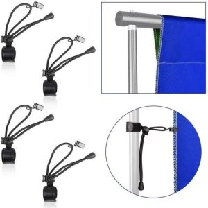 FORESTRY 2pcs Adjustable Backdrop Clips Multi-Functional Elastic Photography Background Clips Invisible Design Pants Leg Clip Fixed Clothes Clips Photography Studio