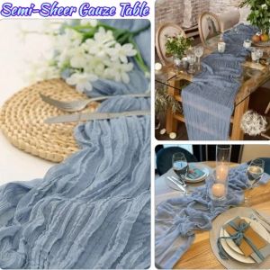 Bali Yarn Wrinkled Cloth Table Runner European Style Tablecloth Wedding Party Decoration Pleated