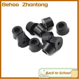 Behoo 10 cái tủ tròn 17x10mm hộp dụng cụ bằng cao su màu đen chân tròn