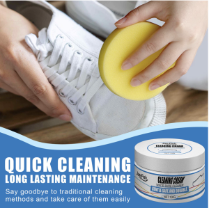 Ecoplanet COD#100g/260g/320g White Shoes Cleaning Cream Stain Remover Whitening For All Uses With Sponge Sneakers