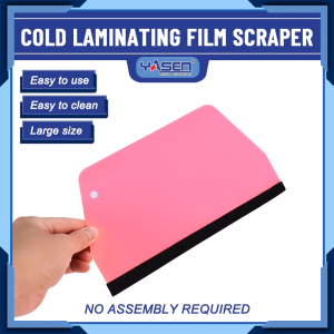 Professional Cold Lamination Film Scraper - For Cold Lamination Film Decal Large Pink Craft Squeegee