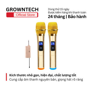Micro karaoke không dây cầm tay tv-1900 mic hát karaoke bắt sóng xa chuyên dùng cho amply