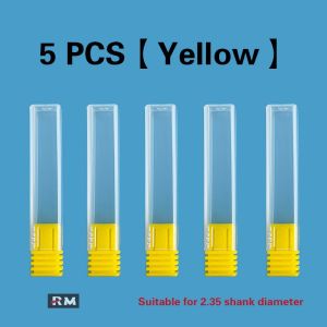 5/10 Pcs Nail Machine Grinding Head Storage Box Ceramic Tungsten Steel Grinding Head Packaging Tube 2.35mm Corn Head Rotary File Packing Square Tube Milling Cutter Plastic Case