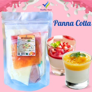 Set Bánh Panna Cotta Vị Dâu Đào Socola VietTin Mart