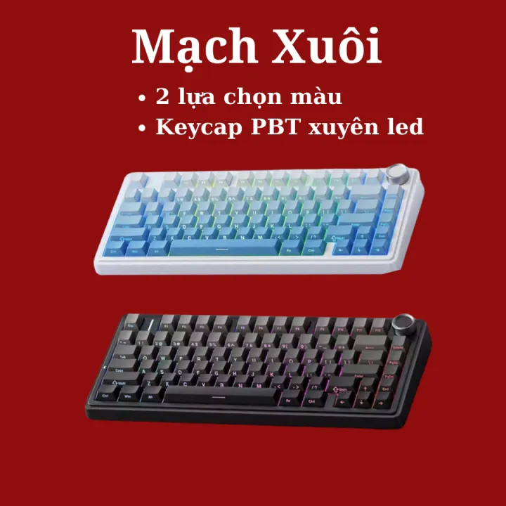 Bàn phím cơ không dây Aula F75, Hotswap 5 pin, 3 Modes, Led RGB, Gasket 5 lớp, đã custom bởi Nhà Sản Xuất | BigBuy360 - bigbuy360.vn Bàn phím cơ không dây Aula F75, Hotswap 5 pin, 3 Modes, Led RGB, Gasket 5 lớp, đã custom bởi Nhà Sản Xuất | BigBuy360 - bigbuy360.vn