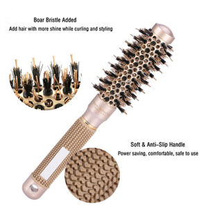 【Ready Stock】sisir blow rambut sikat rambut hair brush anti kusut anti statis Salon Professional Thermal Ceramic Ionic konduksi panas tabung aluminium Hair Brush