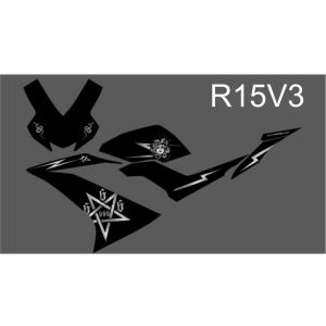 Striping UV Transparan R15V3 Motif Medusa Viral Stiker Striping R15V3 Variasi Medusa Racing Viral - SR15V3-UV - GSI