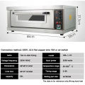 HAILANG Oven  3200W Large capacity Multifunctional baking equipment Cake Bread Pizza Large oven Fully automatic 60L 220V 1 Layer With Timing function With Tray. 