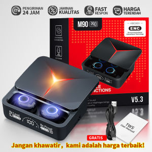 TWS Gaming Headset   X16/X15/M28/M90 Pro  Wireless Bluetooth 0-latency Earphone   LED Smart Display  Double Mode HiFi Stereo  Bluetooth 5.3  For All Smartphone