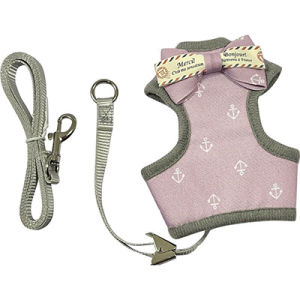 Harness Baju Kucing Tali Kucing Kelinci Rompi Anjing Hewan Peliharaan Babi Penyesuaian lucu Busur