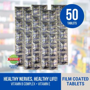 (Neurogen E Generic) Vite E Plex Vitamin B Complex + Vitamin E / Vitamin B1 + B6 + B12 Tablets
