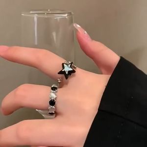Cincin Mata Kucing✨ Cat Eye Star Ring Adjustable Sweet Trendy Fashion Jewelry Women Gift Accessories
