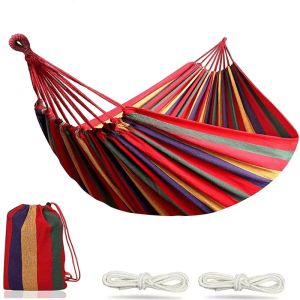 Hiking Hammock Durable Portable Camping Hammock with Strong Load-bearing Capacity Easy Installation Anti-rollover for Single