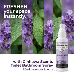 POOP SPRAY Toilet Poop Spray Calm Lavender - Powerful Odor Eliminator & Air Freshener Toilet Deodorizer - GENTLE TOUCH