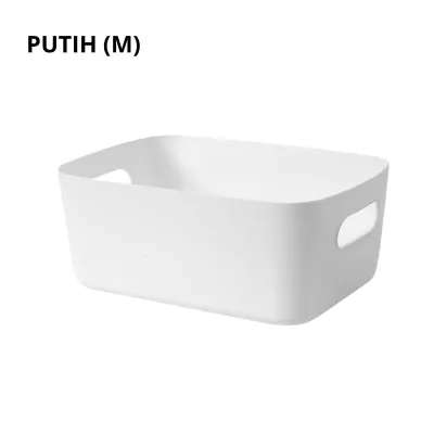 KUKE Keranjang Penyimpanan Serbaguna / Storage Box / Container Plastik Kotak Tempat Snack Bumbu Alat Tulis Kosmetik