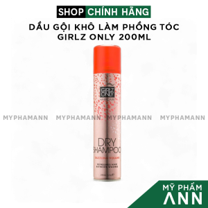 Dầu Gội Khô Girlz Only 200ml Nhiều Mùi Hương - Dầu Gội Khô Làm Phồng Tóc Anh Quốc Girlz Only Chính Hãng Giá Sỉ