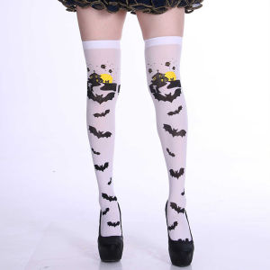 Halloween Ultra Thin Women Stockings for Ladies Summer Autumn Socks Skinny Legs Over The Knee Thigh Cosplay Long Socks