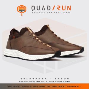 Sepatu Pria Sneakers Slipon Casual Sport QuadRun Footwear Salamanca Brown