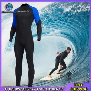 Winnereco Men Diving Protection Clothes Long Sleeve Sunscreen Snorkeling Surfing Swimsuit Cold Proof Warm with Zipper Anti-scratch Water Sports Equipment