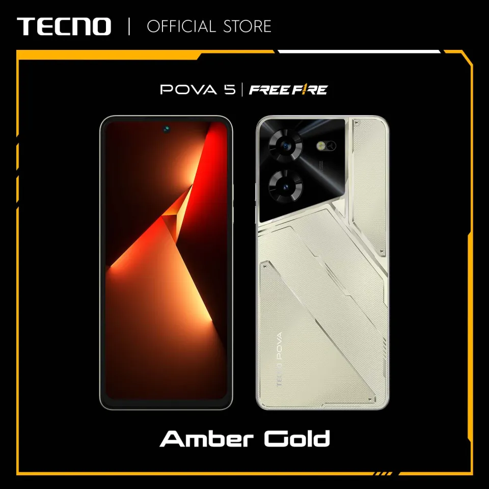 Tecno Pova 5 Free Fire Edition Color Dorado RAM + ROM 8 GB + 256 GB