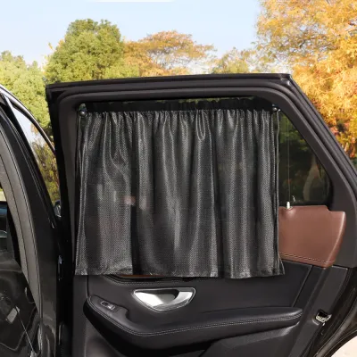 ZALARO Black Suction Cup Curtain Universal Side Window for Kid Baby Children Car Window Sunshade Cover UV Protection Sunshade Summer