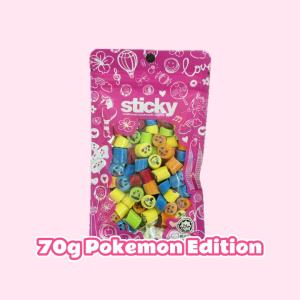 Sticky Candy Coklat Handmade Limited Edition 70g Packet Pokemon Sticky Mario Sticky with Free Gift