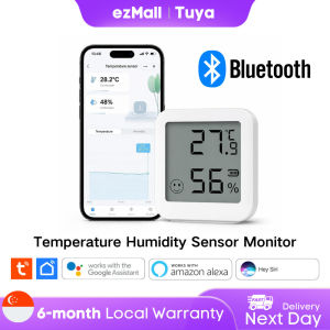 Tuya Smart BLE Mini Temperature Humidity Sensor Monitor Bluetooth Thermometer Hygrometer LCD Display