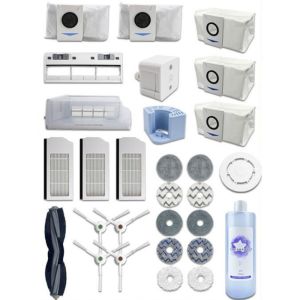 Ecovacs DEEBOT X1 T10 TURBO OMNI Robot Vacuum Cleaner HEPA Filters Roller Main Brushes Mop Pads Dust Bags Side Brush Cover Accessories Replacement Parts