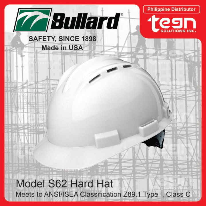 Bullard Safety Helmet / Hard Hat, Model S62, w/ FlexGen Ratchet ...