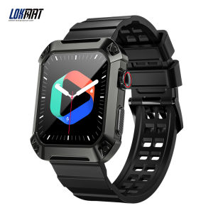 LOKMAT OCEAN 2 Pro Smart Watch 1.85inch Bluetooth Call Reminder Fitness Tracking Heart Rate Sports Smartwatches Men Healthy Monitor Outdoor for IOS Android