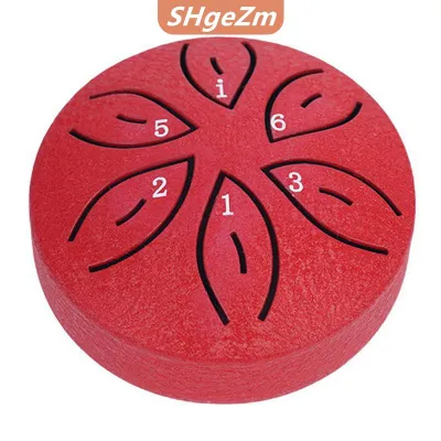 [COD] SHgeZm Steel Tongue Drum Portable Rain Drum Hand Pan Drum Percussion Musical Instruments 3 Inch 6 Notes For Yoga Meditation Musical Toy