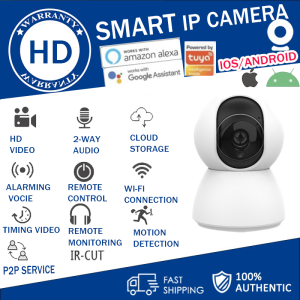 Smart Indoor PTZ IP Camera CCTV Wifi IoT Home Automation + Micro SD | Kamera CCTV /Smart Monitor bayi/Zoom Indoor Setcurity Camera 2.4/5GHz Dual Band WiFi