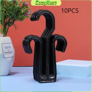 C.N. 10pcs Shoes Drying Racks Multi-purpose Hanger Space Saving Slipper Double Hooks Supermarket Shelf
