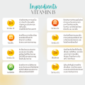 Vitamin B complex วิตามินบีรวม วิตามินบีรวมและแร่ธาตุ เพิ่มประสิทธิภาพการทำงาน อาการเครียด อ่อนล้า อ่อนเพลีย 60 แคปซูล. 