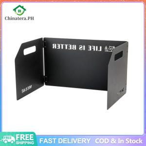 3 Plates Foldable Gas Cookers Wind Deflectors Multi-Purpose Folding Outdoor Stoves Windscreens for Camping Butane Stoves