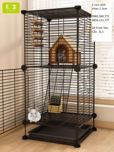 Chuồng sắt sơn tĩnh lắp ghépchuồng chim bọ chuột rồng Úc rồng Nam Mỹsóc khỉ SIZE: 35 x35 x cao80CM