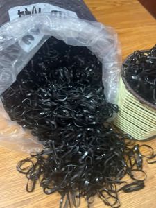 Dây buộc tóc/thun cột tóc dày cho nữ màu đen bản nhỏ