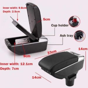 Nissan Livina 2006-2021 USB ARMREST ADJUSTABLE 7 CHARGING PORT WITH RED LINE