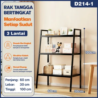 Paus Biru - Rak Penyimpanan Bertingkat 3-5 Susun Besi Kokoh | Shoe Rack Serbaguna Aesthetic Panjang 35-60 cm