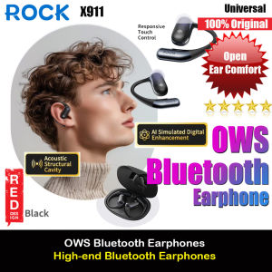 Rock X911 OWS Bluetooth Earphones Open Ear Comfort Hook Design Earphone Music Call Noise Cancellation