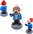 Say What Again Angry Garden Gnome Statues Resin Ornaments, 9 Inch War Gnome Outdoor Garden Statues Sculpture for Indoor Outdoor Lawn Yard Decorations-1PCS. 