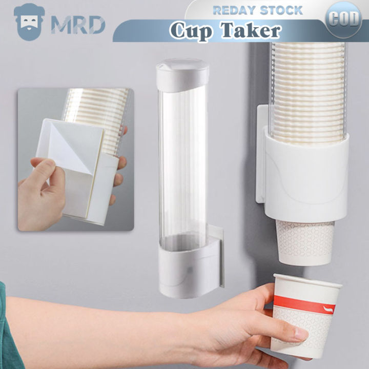 Cup Dispenser Wall Mounted Disposable Cup Holder Pull Type Cup Holder