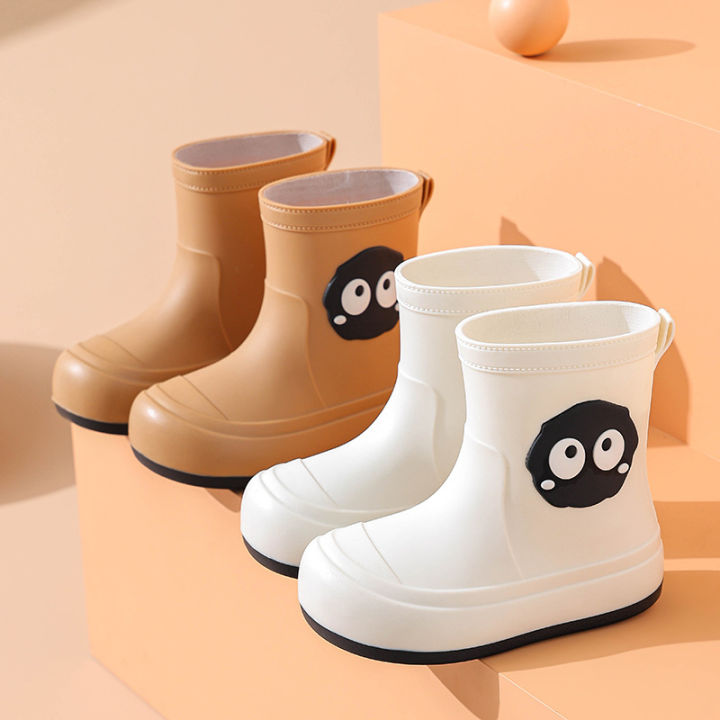 Strict selection of parent-child cute cartoon children's rain boots rain  boots wearing personalized waterproof shoes boys and girls students  non-slip