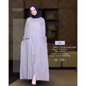 Gamis Polet Saku Depan Bahan Toyobo Fodu by riZAru