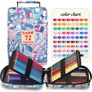Kalour 72Pcs Colour Bút Chì Chuyên Nghiệp Màu Dầu Bút Chì bút chì màu Trường Bộ Bút Chì Học Mới Bắt Đầu Tranh nghệ thuật