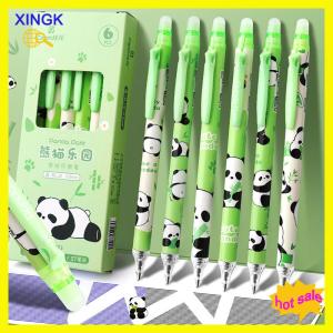 XINGK 6PCS dễ thương capybara Panda Gel bút thiết lập xóa được bút văn phòng trường nguồn cung cấp Kawaii thẩm mỹ văn phòng phẩm
