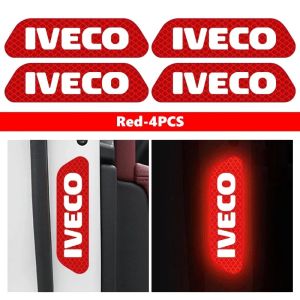 Kail IVECO Special Van Door Reflective Warning Decal 4Pcs Safety Sticker For S-Way T-Way Daily e-Daily Eurocargo 4x4 4P7H5