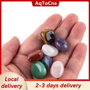 [COD] AqToCna Ship within 24 hours 14pcs Seven Chakra Energy Healing Stone Natural Crystal Gemstone Ornaments Gifts