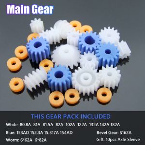 75PCS/Set Roda Gigi Plastik Gear Box Gir Motor Roda Gigi Pack Packing Toy Robot DIY